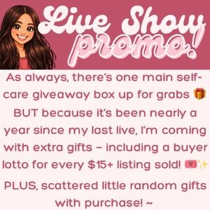 🎟️🎁 𝗟𝗜𝗩𝗘 𝗦𝗛𝗢𝗪 𝗣𝗥𝗢𝗠𝗢 🎁🎟️